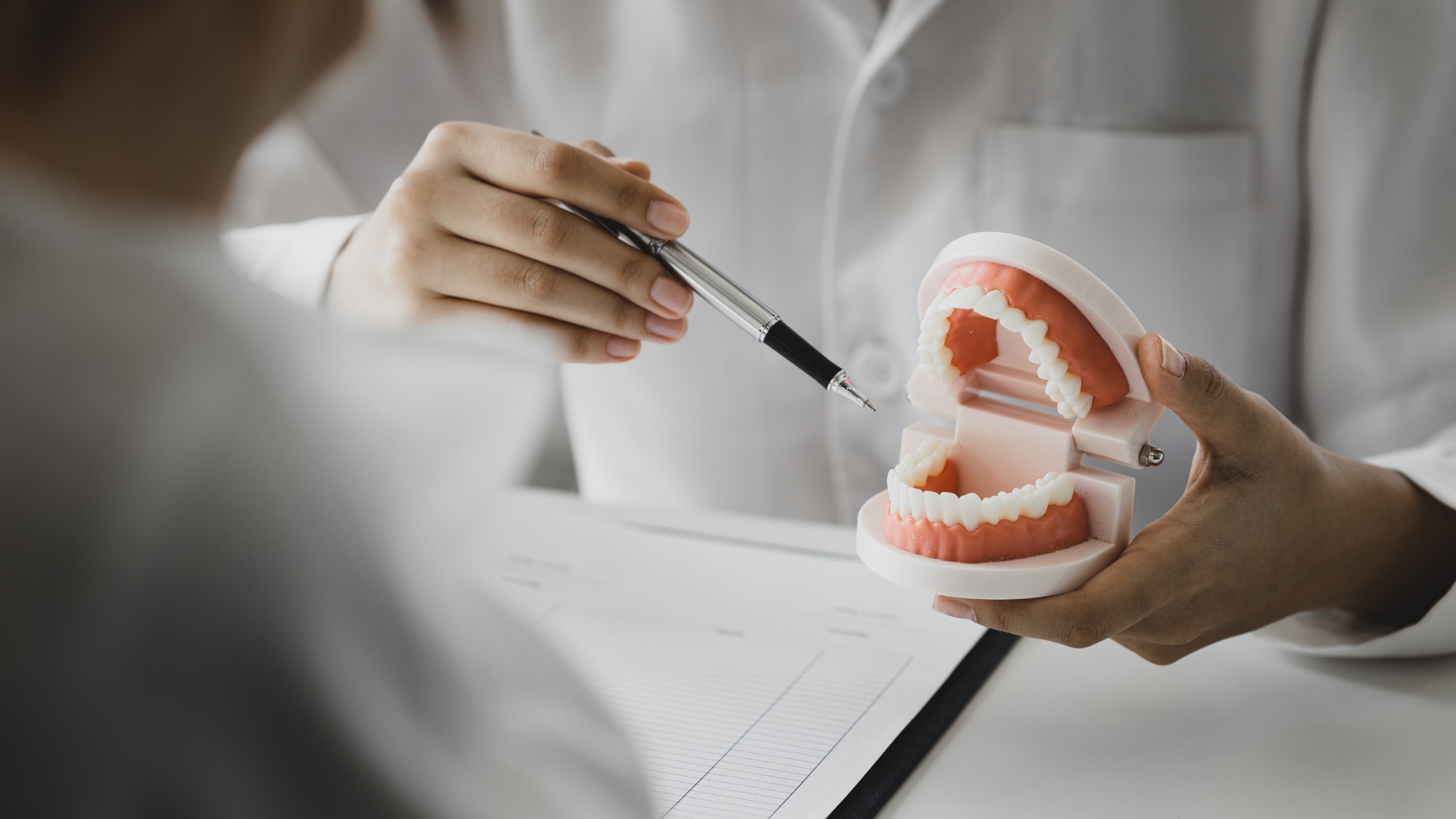 Modern dental implant procedure in North London, ensuring a comfortable and pain-free experience for patients.
